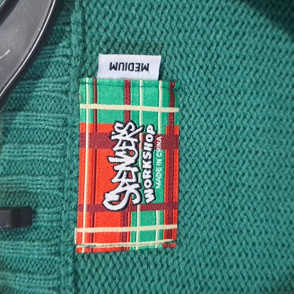 Spencer's Festive Christmas Sweater-Reindeer-Ugly-M-Red Green - Picture 2 of 5